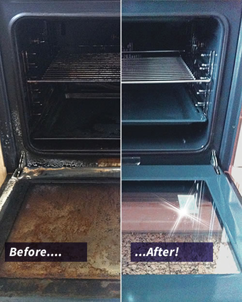 Clean Oven before and after